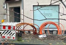 Glasfaserausbau an der Eugen-Richter-Straße