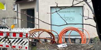 Glasfaserausbau an der Eugen-Richter-Straße